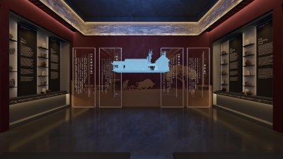 新中式藏族文化博物馆3D模型下载